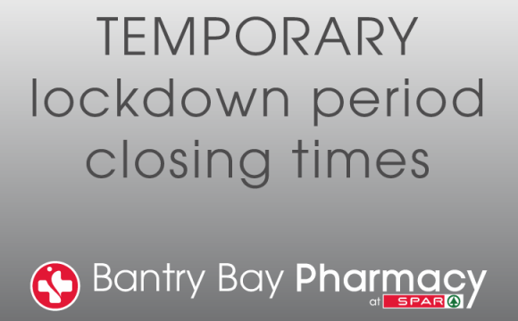 Lockdown closing times